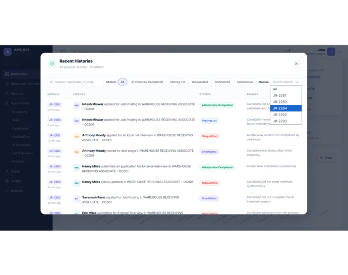 End-to-End Recruitment Visibility